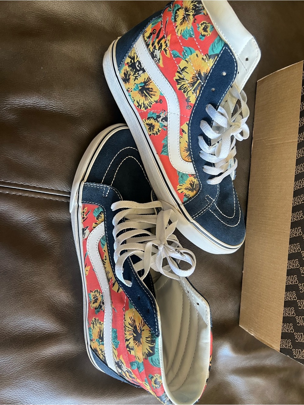 Vans Star Wars High-Top Sneakers - Navy, Red, Yellow Floral